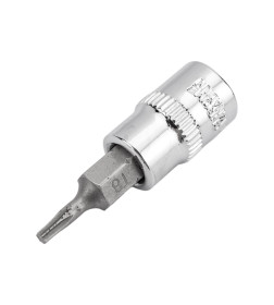 Головка торцевая 1/4" с вставкой-битой TORX T8 (с держателем) ЭВРИКА ER-93201H