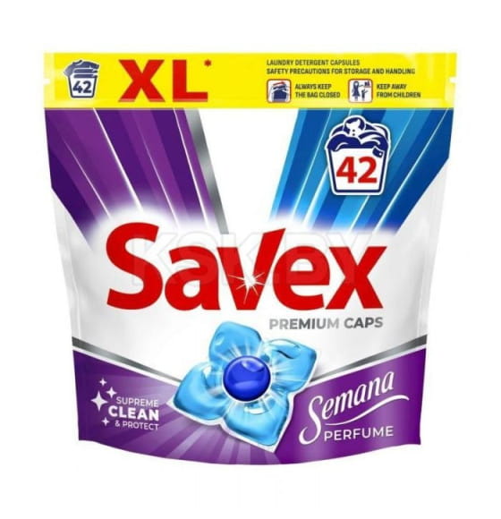 Средство для стирки жидкое в капсулах Savex Semana Perfume 42 шт