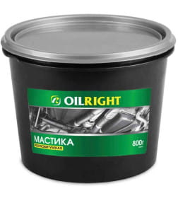 Мастика резинобитумная 800г ведро OILRIGHT