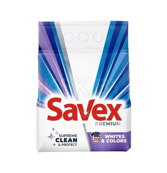 Стиральный порошок Savex Premium Whites&Colors Automat 2кг