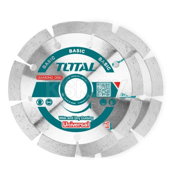 Диск алмазный 115x7,0x22,2 мм (2 шт.) TOTAL TAC21111532 (TAC21111532) 