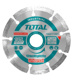 Диск алмазный 125x10x22,2 мм TOTAL TAC2111251