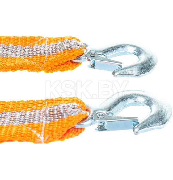 Трос буксировочный 10 тонн, 2 крюка STELS (54383) 