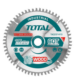 Диск пильный по дереву 185х60Tx20 мм TOTAL TAC231413