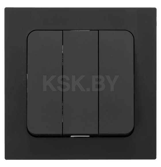 Выключатель 3-кл. с/у 10А (с рамкой) карбон Astrum Bylectrica С05 10-2505 (С05 10-2505 карбон) 
