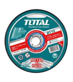 Круг отрезной по металлу 115x1,2x22,2 мм (50 шт.) TOTAL TAC22111550