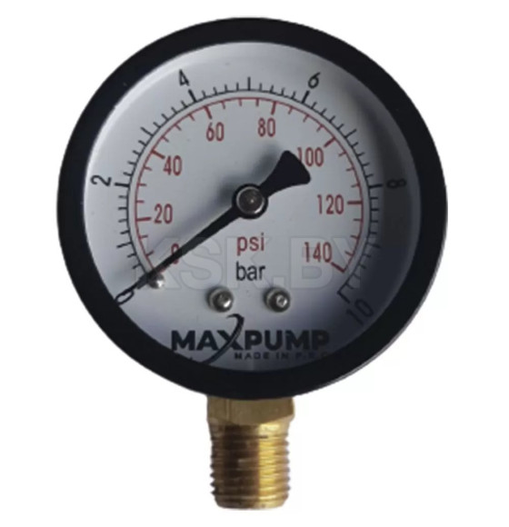 Манометр радиальный MAXPUMP 63mm 0-10 бар