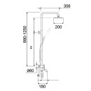 Душевая система РМС SUS124-009DK (SUS124-009DK) 