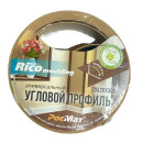 Уголок ПВХ универсальный RicoMoulding Дуб янтарный 20х20х3000мм (124) 