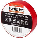 Изолента ПВХ 19х0.15x20 красная Fortisflex (71234) 