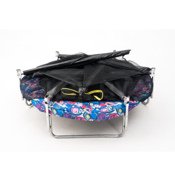 Батут Calviano 140 см (4,5ft) пружинный с защитной сеткой без лестницы складной SMILE