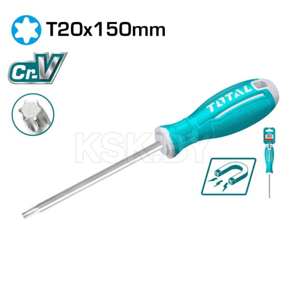 Отвертка Torx T20х150 мм TOTAL TSDRST20150 (TSDRST20150) 