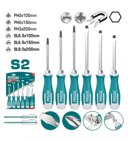 Набор отверток ударных (6 предметов) TOTAL THGSS2606