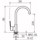 Смеситель для кухни РМС SL134-017F (SL134-017F) 