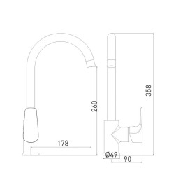 Смеситель для кухни Gross Aqua Evo, 3118297MW-В02