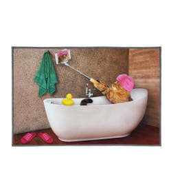 Коврик влаговпитывающий "Velur SPA" 40*60 см "Инстакот", "VORTEX" / 15