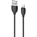 Кабель USB - 8 pin Borofone BX19 Benefit, 1.0м, круглый, 2.4A чёрный (O1756) 