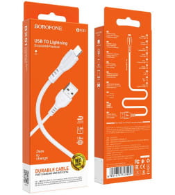 Кабель USB - Lightning Borofone BX51, 1.0м белый