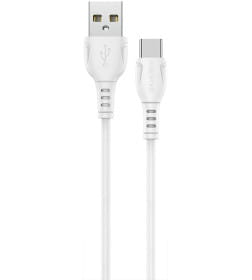 Кабель USB BOROFONE BX51 Triumph, USB - Type-C, 3A, 1 м, белый