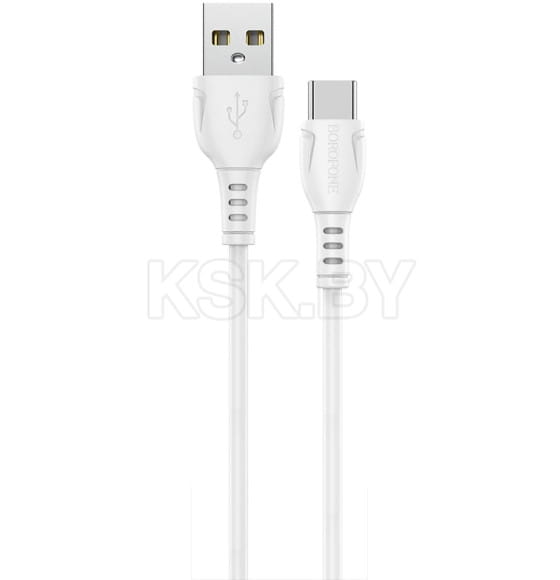 Кабель USB BOROFONE BX51 Triumph, USB - Type-C, 3A, 1 м, белый (O3248) 