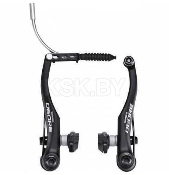 Тормоз Shimano v-br Deore, BR-T610, черный, задний, колодки S70C (8127) 