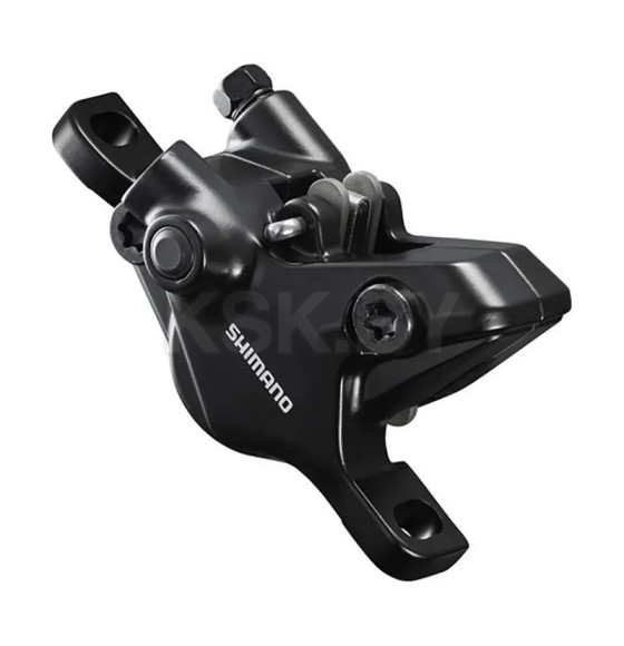 Калипер гидравлический Shimano MT410, post mount, полимерные колодки B01S без кулера, без адаптера, черный (8080) 