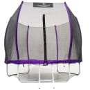Батут Calviano 252 см (8ft) пружинный с внешней защитной сеткой и лестницей  OUTSIDE master purple