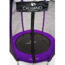 Батут Calviano 140 см (4,5ft) пружинный с  внешней защитной сеткой без лестницы OUTSIDE master purple
