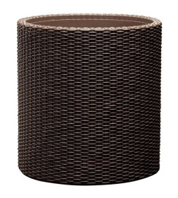 Кашпо напольное Cylinder Planter M, коричневый
