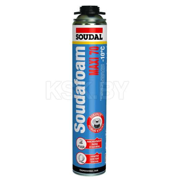 Пена PROF монтажная Soudal Gun MAXI 70 Winter, (выход до 70 л)  870 мл (118316) 