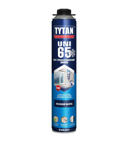 Пена PROF монтажная Tytan Professional 65 UNI зимняя,(выход 45л) 750 мл