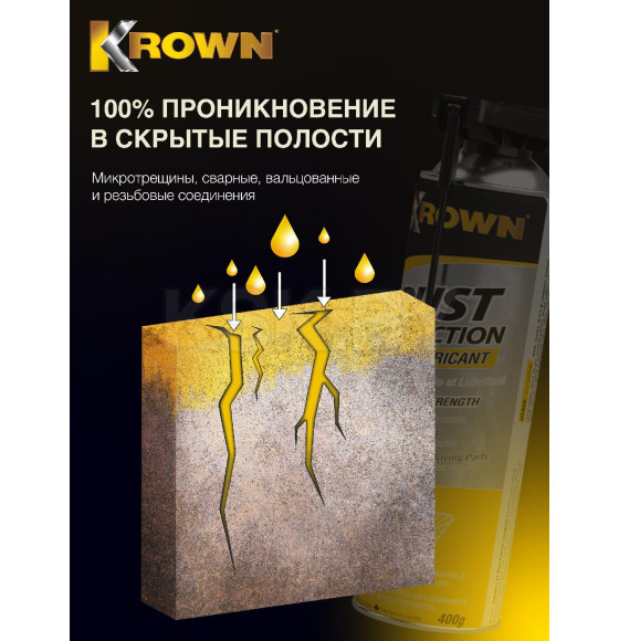 Антикоррозийное средство KROWN T40 400мл.