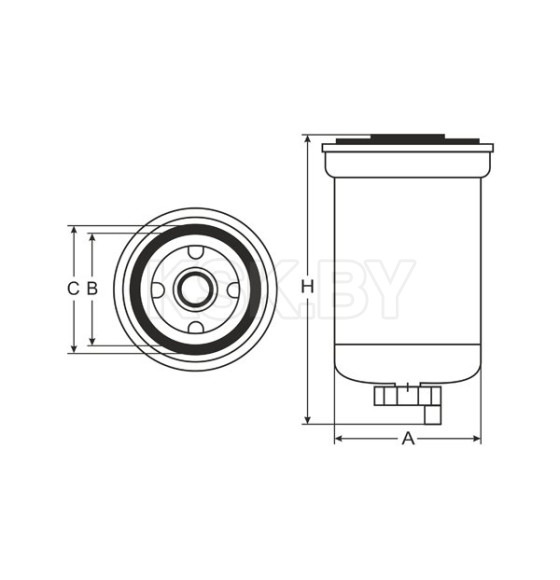 Фильтр топливный SCT ST 6082 (ST 6082) 