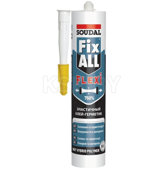 Клей-герметик Soudal Fix All Flexi чёрный, 290 мл (134901) 