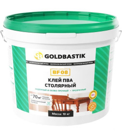 Клей ПВА столярный GOLDBASTIK BF 08,10 л