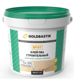 Клей ПВА строительный GOLDBASTIK BF 07, 1 л