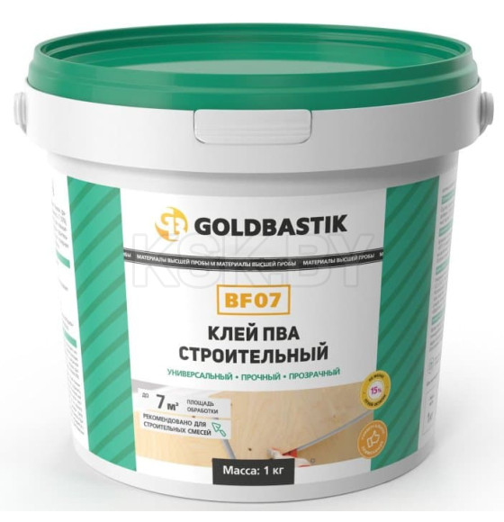 Клей ПВА строительный GOLDBASTIK BF 07, 1 л