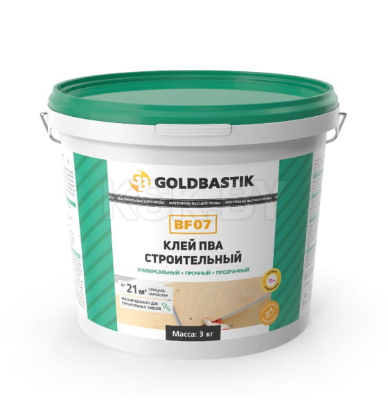 Клей ПВА строительный GOLDBASTIK BF 07, 3 л