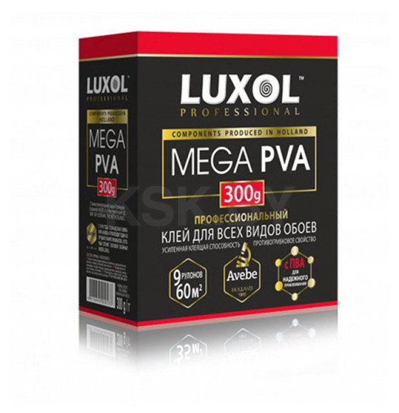 Клей обойный Luxol MEGA PVA (Professional) 300г