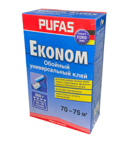 Клей обойный "PUFAS Эконом универсальный ", (70-75 м2), 500 г