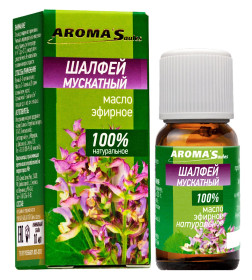 Эфирное масло "Мускатный шалфей" натуральное,10 мл AROMA'Saules