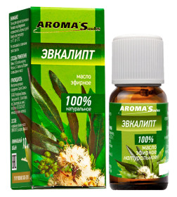 Эфирное масло "Эвкалипт" натуральное,10 мл AROMA'Saules