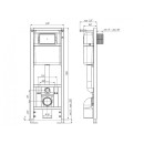 Инсталяция для подвесного унитаза с кнопкой Анипласт WCP4140 (WCP4140) 
