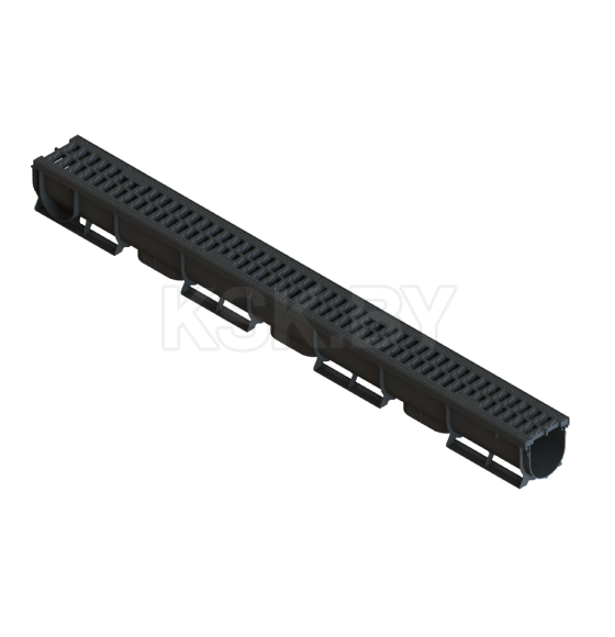 Лоток водоотводный Standartpark ЛВ–07.09.09-ПП с решеткой пластиковой класс А (088081-М) 