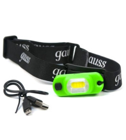 Фонарь налобный GFL408 3W 150lm Li-ion 300mAh LED Gauss