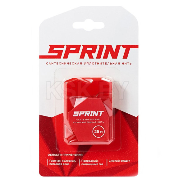 Нить для герметизации резьбовых соединений  Sprint 25м бокс (61010) 