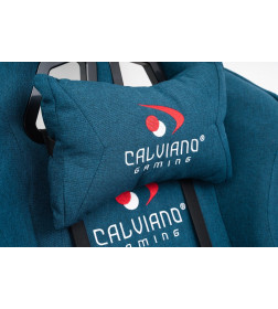 Вибромассажное кресло Calviano AVANTI ULTIMATO light blue fabric