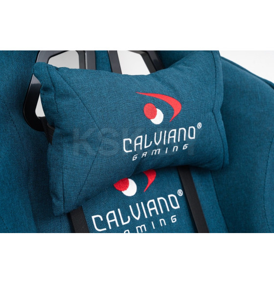 Вибромассажное кресло Calviano AVANTI ULTIMATO light blue fabric