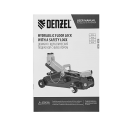Домкрат гидравлический подкатной с фиксатором, 2,8 т, 135-385 мм, в кейсе Denzel (51156) 