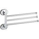 Вешалка для полотенец металлическая,прямоугольная,тройная,поворотная.цвет хром. РМС.арт.A1025 (A1025) 